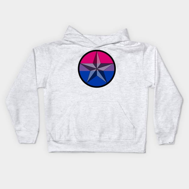 Lone Star Bi Pride! Kids Hoodie by somekindofguru